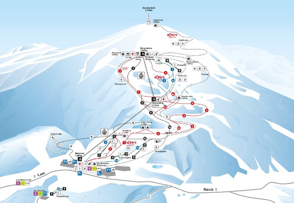 Patscherkofel Ski Resort Piste Map