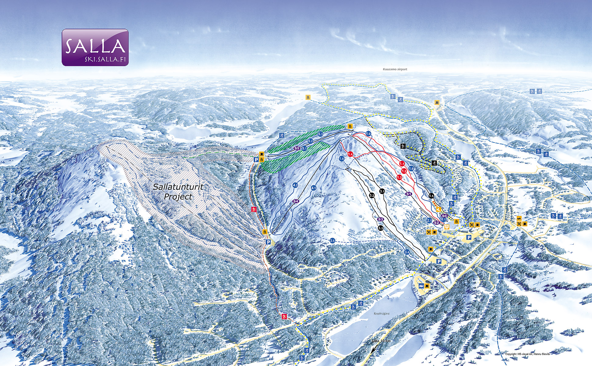 Salla Piste Map Free Downloadable Piste Maps Salla Piste Map Free Downloadable Piste Maps