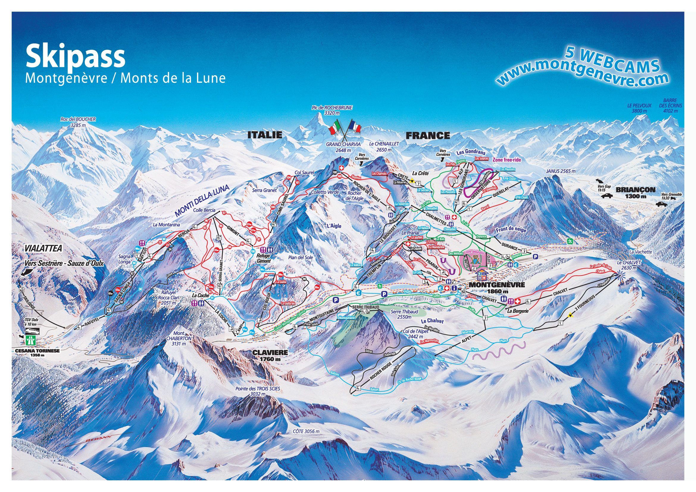 Marmolada Ski Map