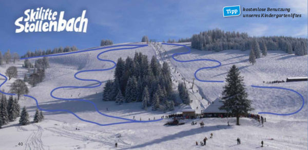 Stollenbach Ski Resort Piste Map
