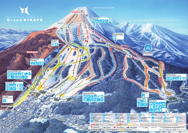 Grand Hirafu Ski Resort Piste Map