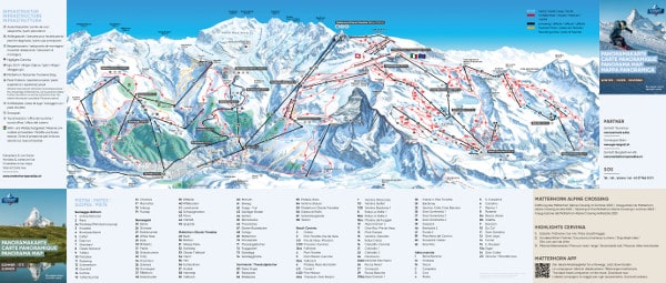Matterhorn Ski Paradise Piste Map