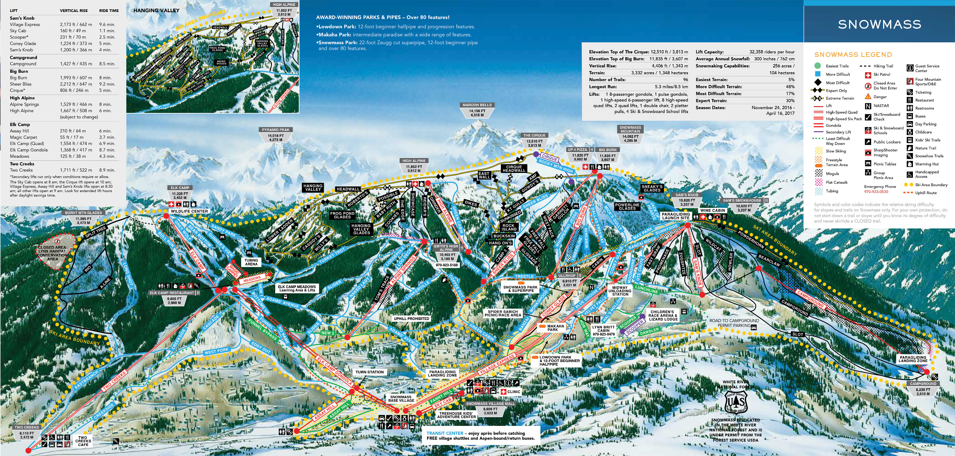 Aspen Snowmass Piste Maps
