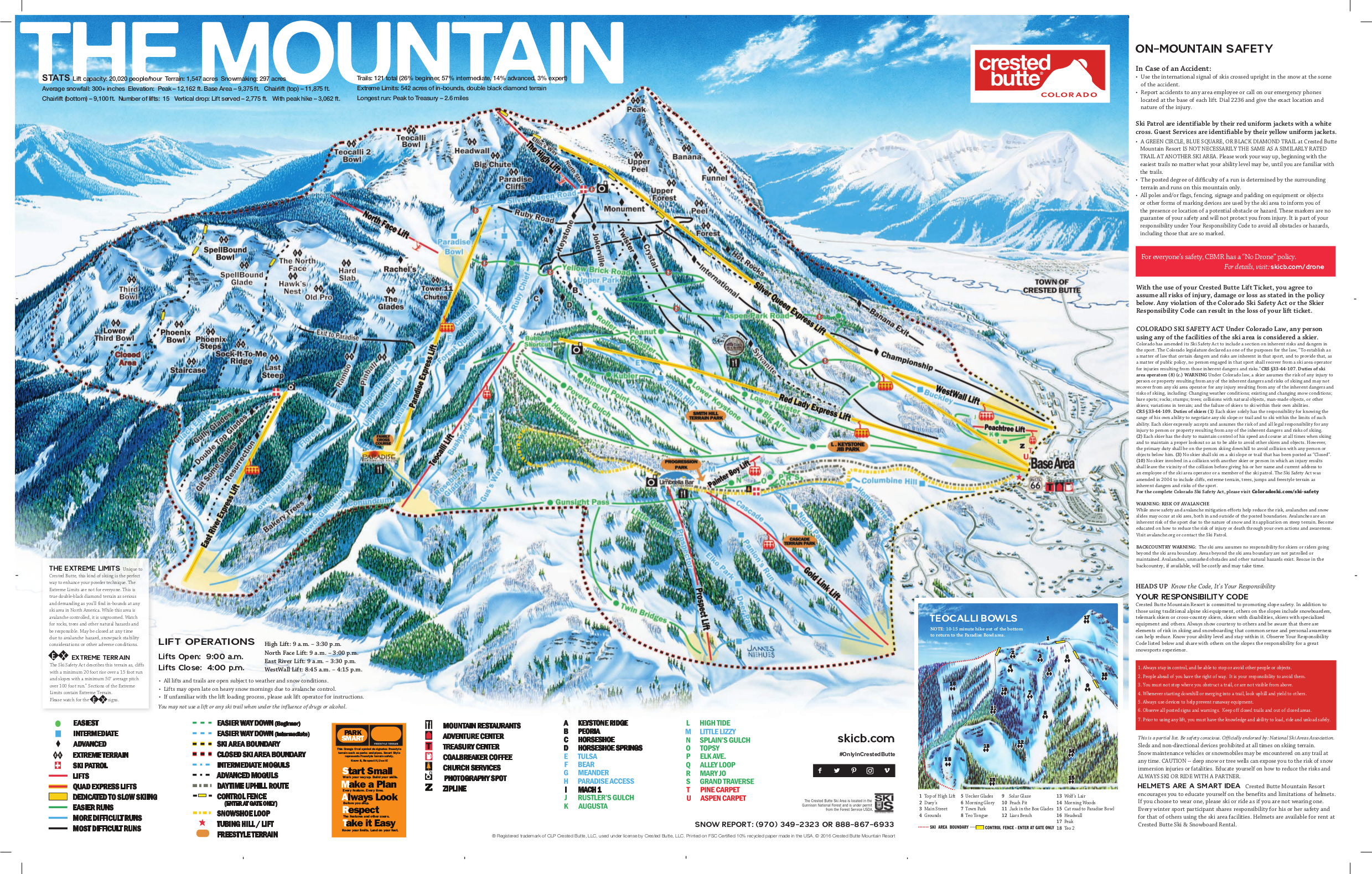 Crested Butte Piste Maps