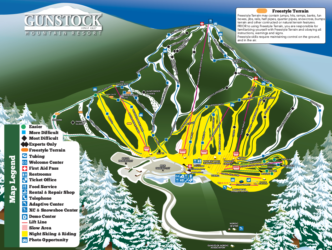 Gunstock Piste Maps