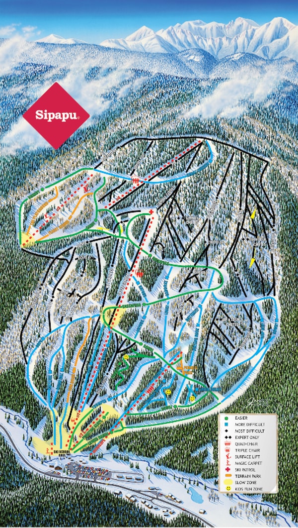 Sipapu Piste Ski Map
