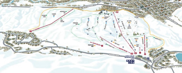 Sun Valley Dollar Mountain Ski Resort Piste Map