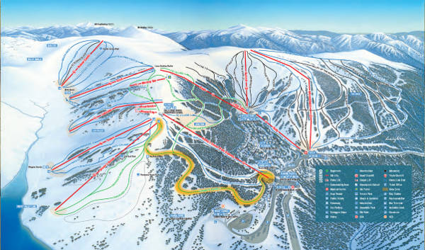 Falls Creek Ski Resort Piste Map