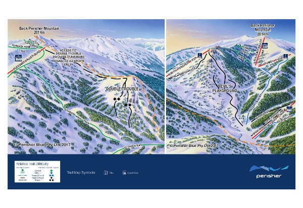 Perisher Devil's Play Ground Piste Map