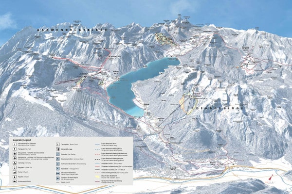 Achensee Ski Resort Piste Ski Map