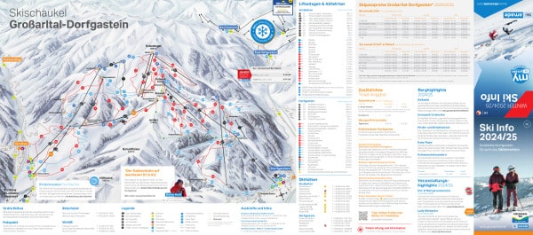 Grossarltal Ski Resort Piste Map