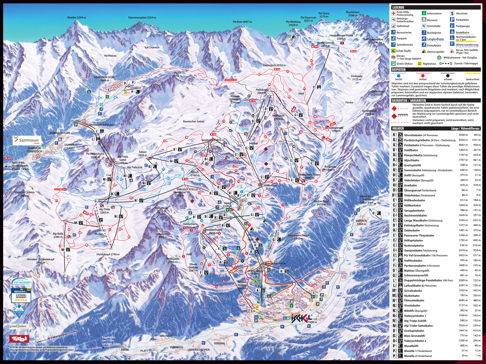 Skipistes Ischgl