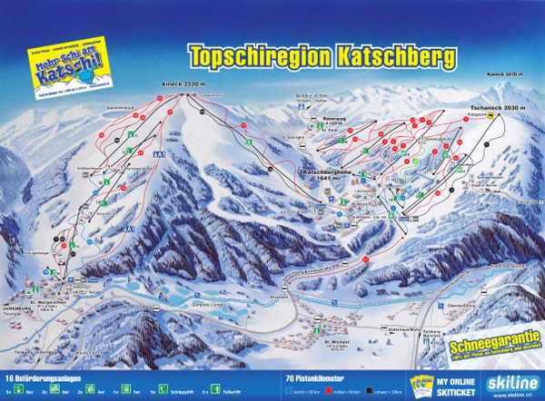 Katschberg Ski Resort Piste Map