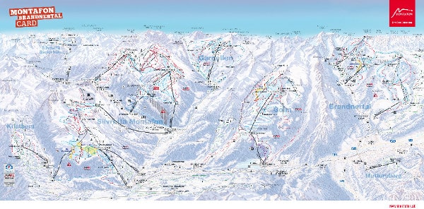 Montafon Piste Map Free downloadable piste maps.