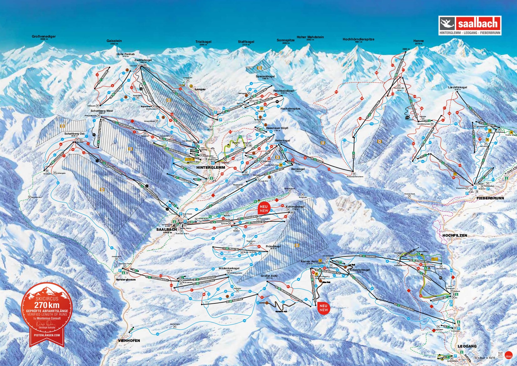 Image result for saalbach piste map