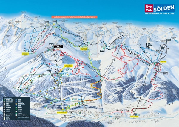 Solden Ski Resort Piste Map