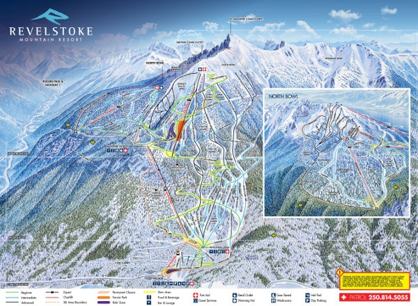 Revelstoke Ski Resort Piste Map