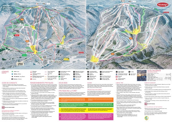 Tremblant Ski Resort Piste Map