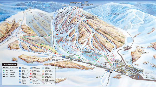 Thaiwoo Ski Resort Piste Map