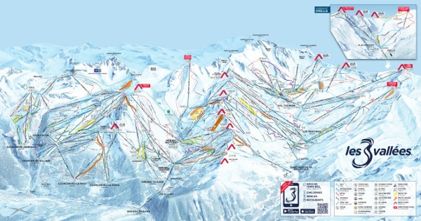 3 Valleys Piste Map