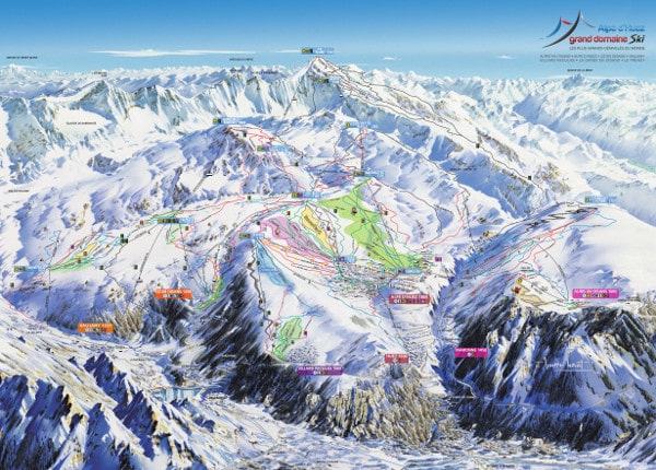 alpe d huez piste map Alpe D Huez Ski Resort Piste Maps