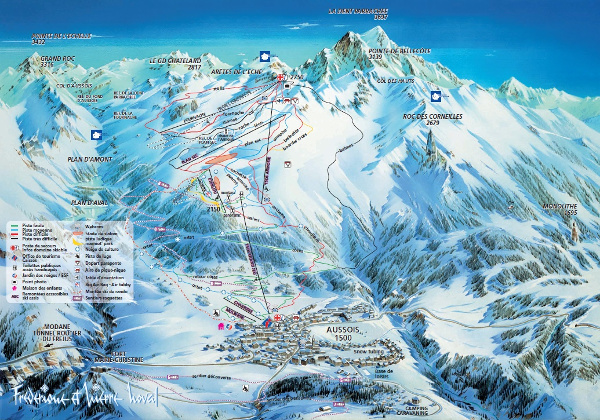 Aussois Ski Resort Piste Map