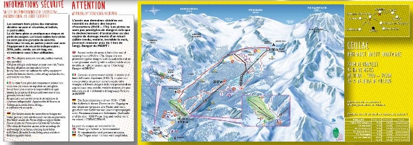 Ceillac Piste Ski Map