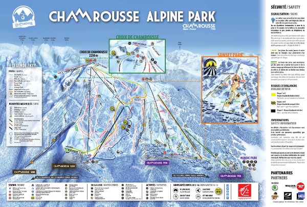 Chamrousse Ski Resort Piste Map