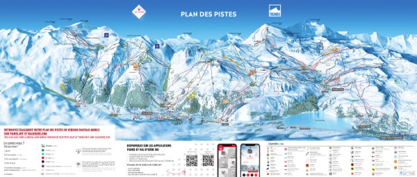Espace Killy Ski Area Piste Map