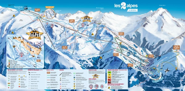 Les Deux Alpes Piste Map