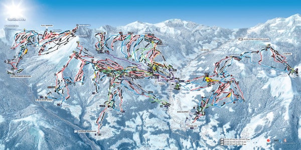 Megève Ski Domain Piste Map