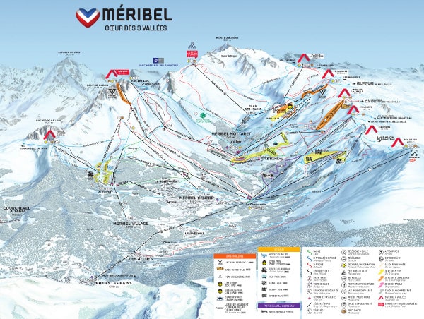 Meribel Valley Piste Map