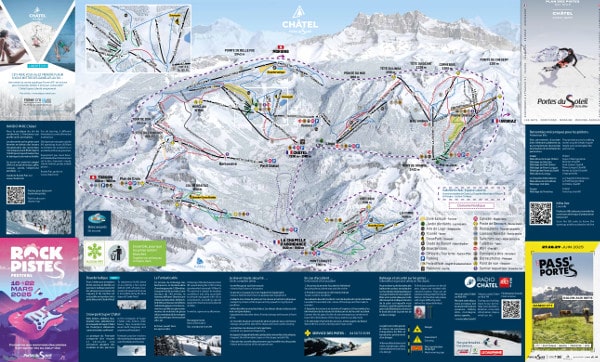 Portes du Soleil Ski Resort Piste Map