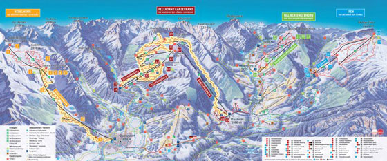 Das Hoechste Ski Resort Piste Map
