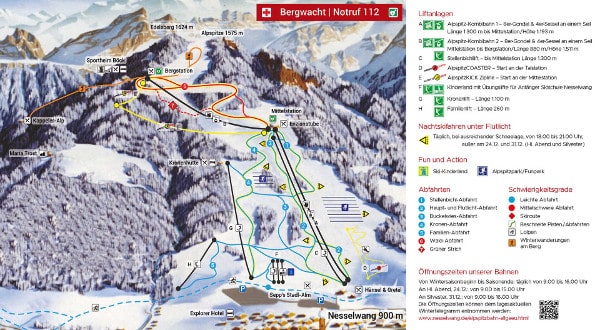 Nesselwang Ski Resort Piste Map