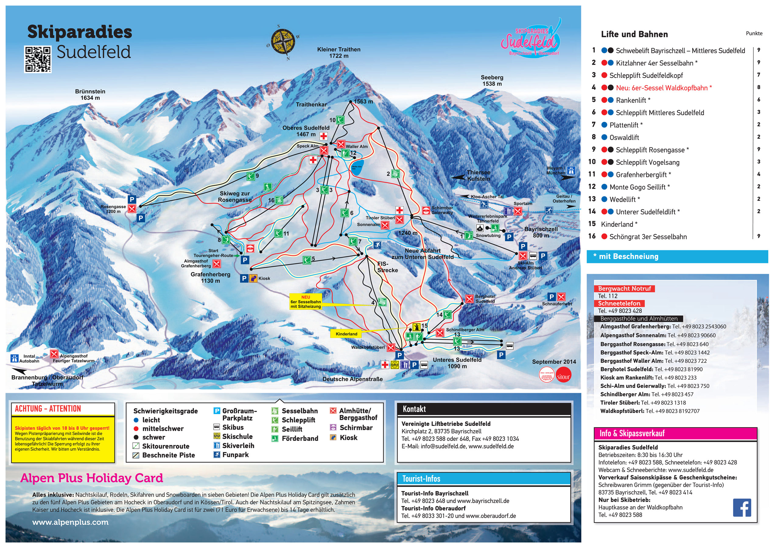 Sudelfeld, Germany Piste Map – Free downloadable piste maps