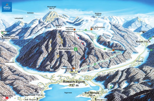 Wallberg Ski Resort Piste Map
