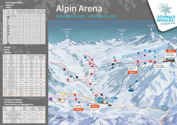 Val Senales Glacier Ski Resort Piste Map