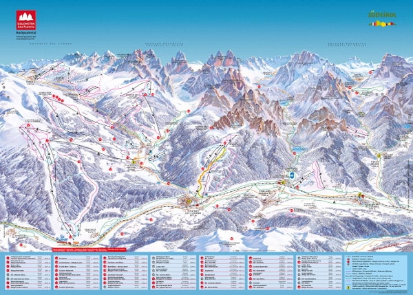 Alta Pusteria Piste Map