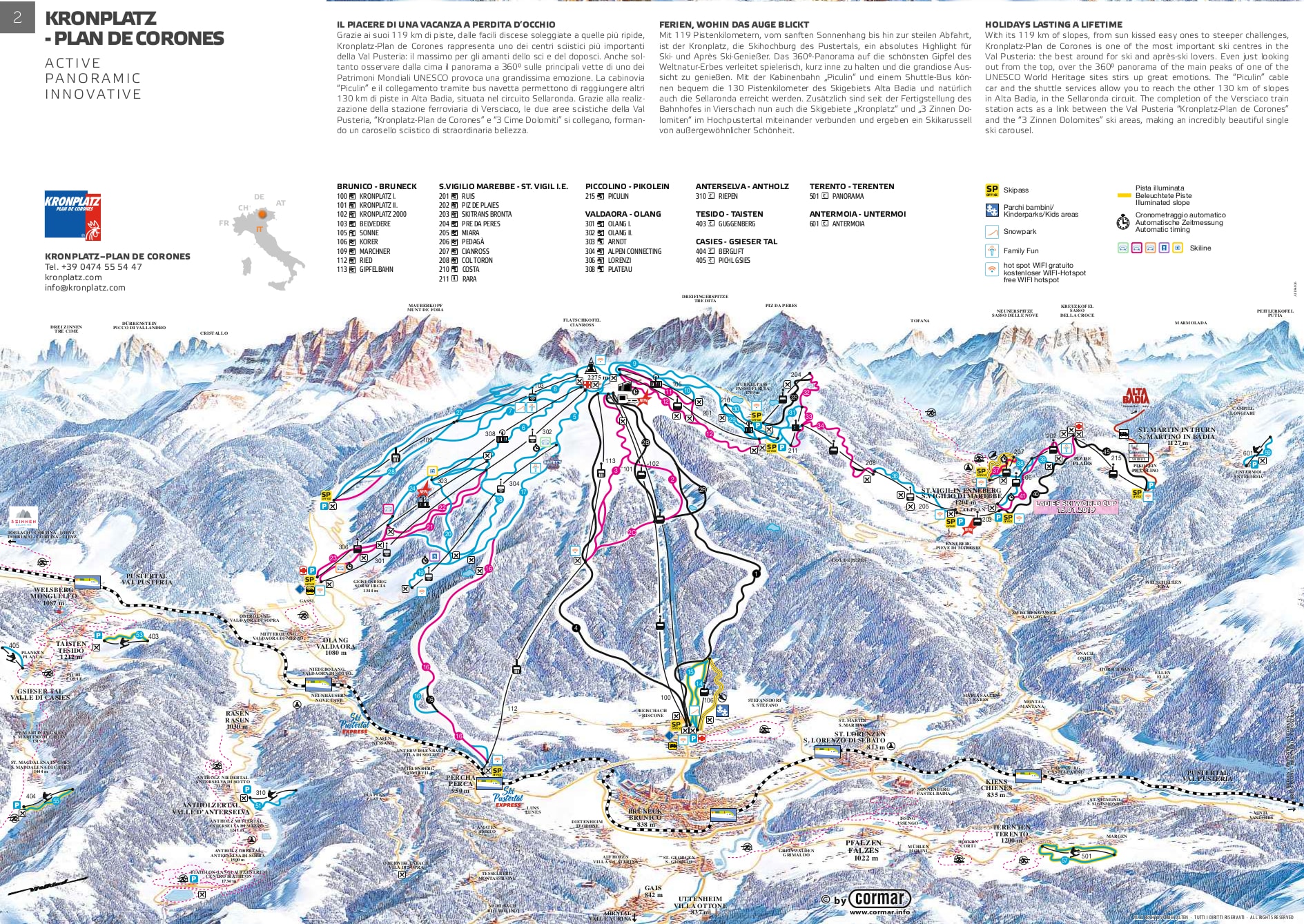 Kronplatz Piste Map