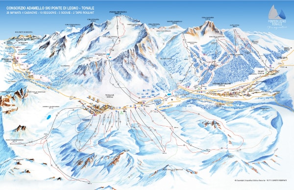 Pontedilegno Tonale Piste Map