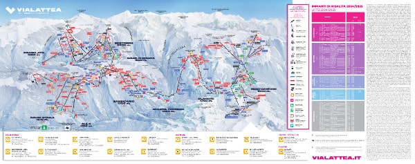 Sauze d'Oulx Ski Resort Piste Ski Map