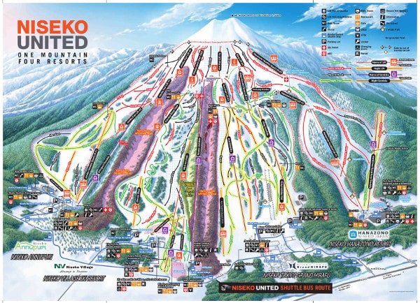 Niseko Ski Resort Piste Map