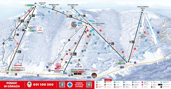 Szczyrk Ski Resort Piste Map