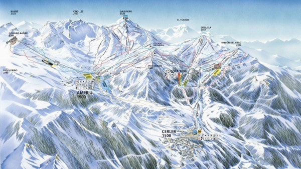 Cerler Ski Resort Piste Map