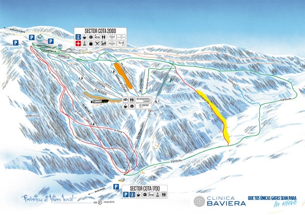 Valdelinares Ski Resort Piste Map