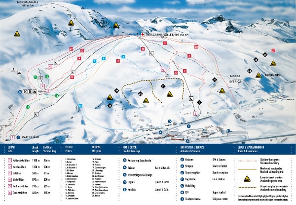Riksgränsen Ski Resort Piste Map