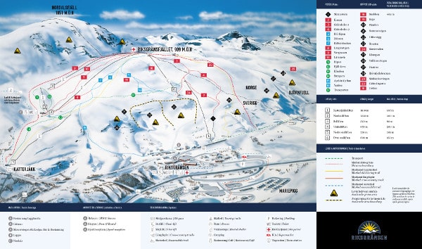 Riksgränsen Ski Resort Piste Map