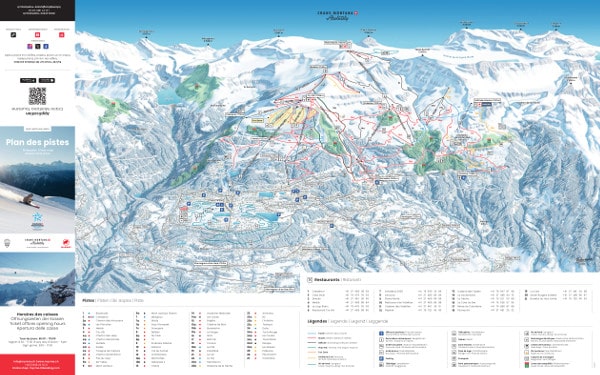 Crans Montana Ski Resort Piste Map