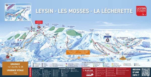 Leysin Ski Resort Piste Map